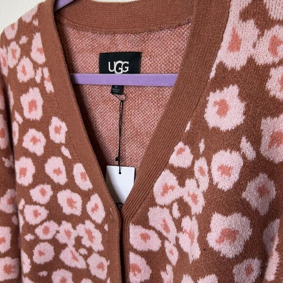 NWT-UGG- Shaina Cardigan-amber rose- size Medium - Picture 6 of 12